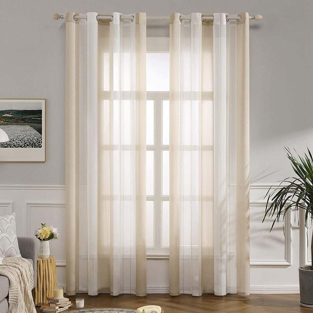 cortinas blancas baratas