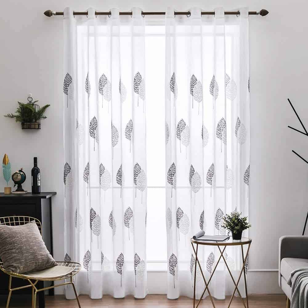 cortinas blancas baratas