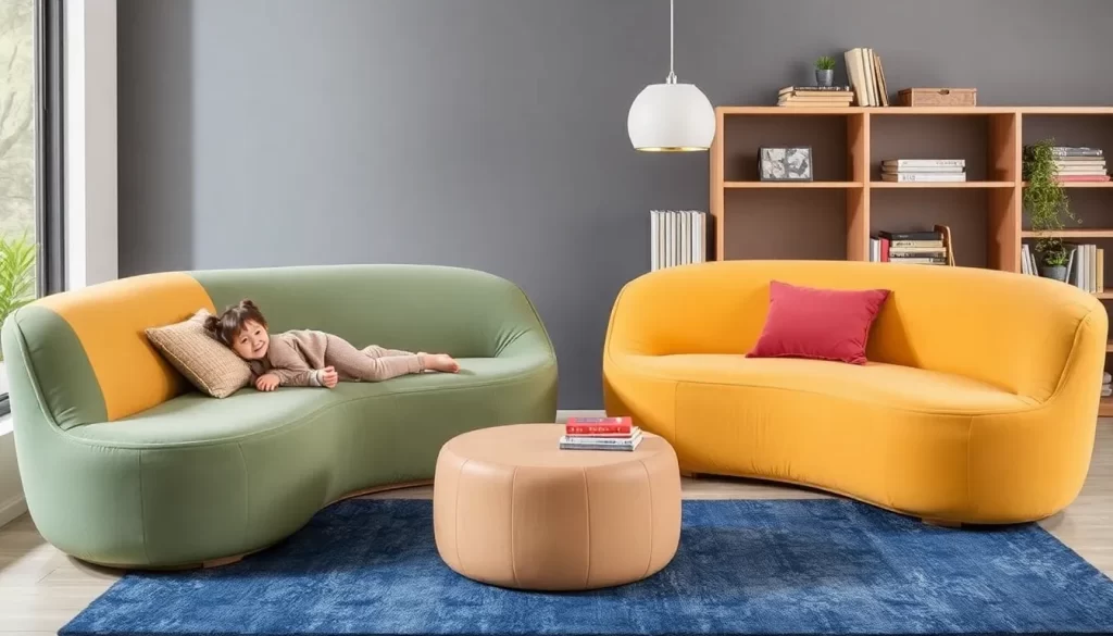 Sofás y sillones diseñados para el confort de niños