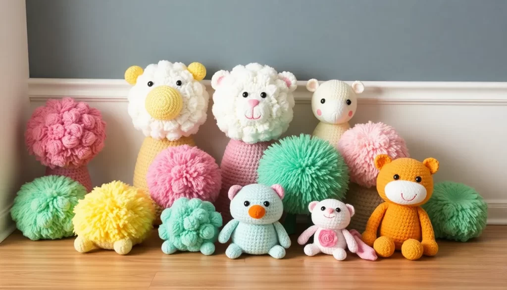 Colección de pufs infantiles para decorar habitaciones