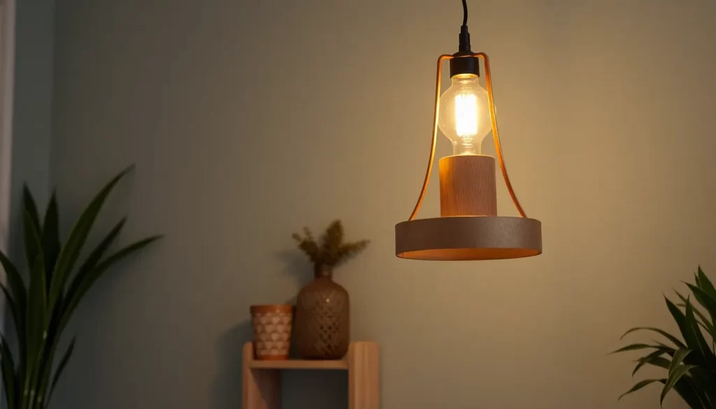 Lámpara decorativa en forma de soga, no apta para todos