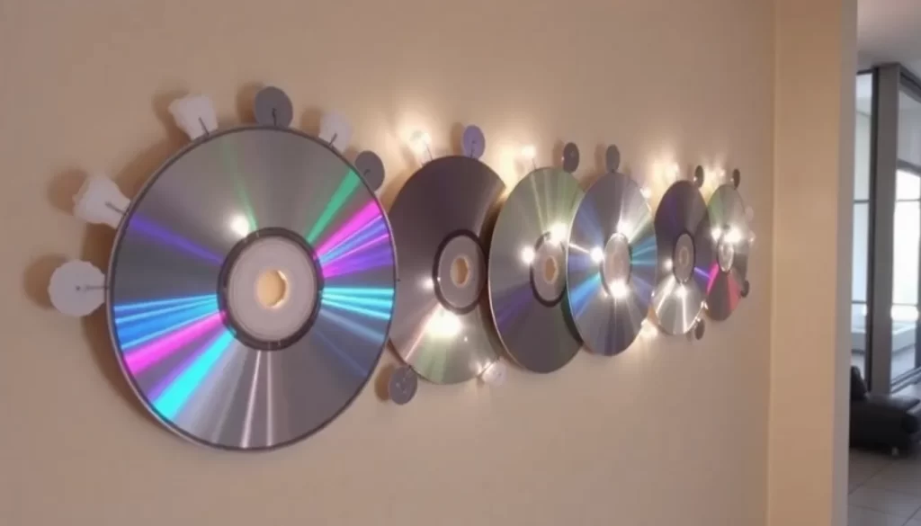 Ideas creativas para decorar con CDs reciclados