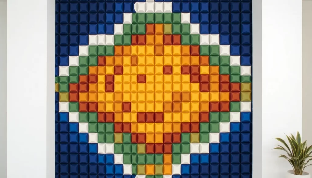 Cómo decorar una pared pixelada de forma creativa