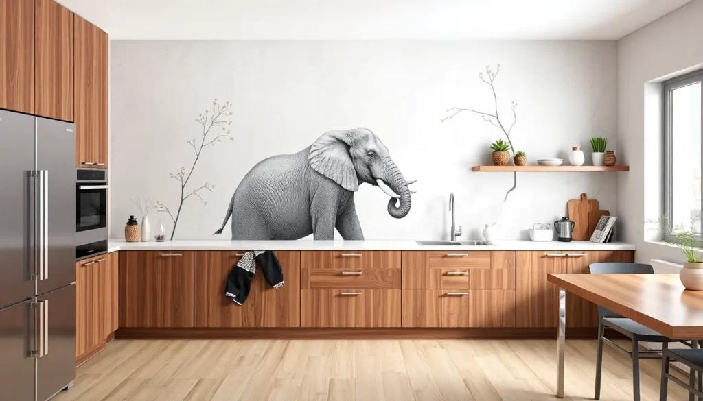 Escurridor de cubiertos de diseño elefante para tu cocina