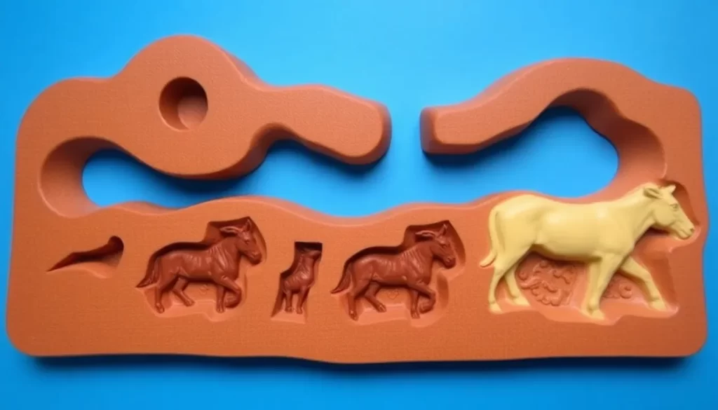 Moldes de magdalenas en forma de vaqueros