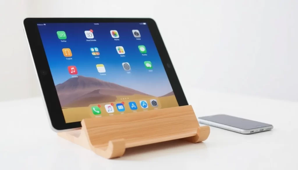 Mesa soporte ajustable para iPad a la altura ideal