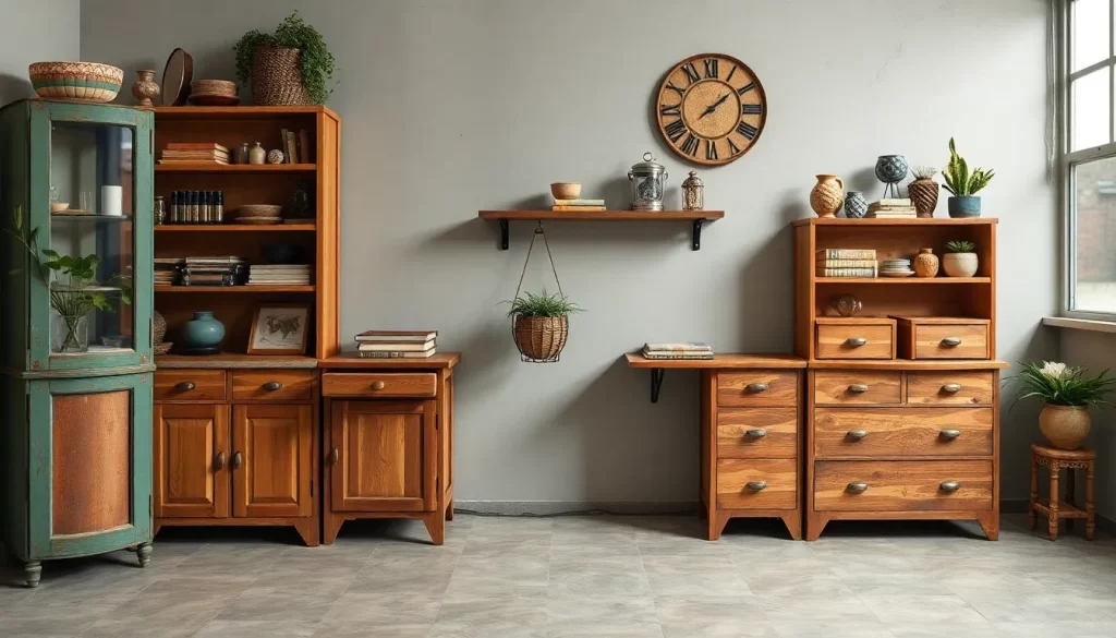 Baúl de almacenaje con diseño vintage auténtico