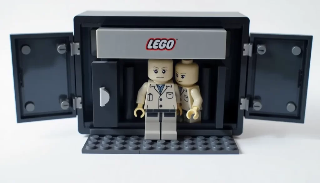 Recipientes de almacenamiento con diseño de cabeza LEGO