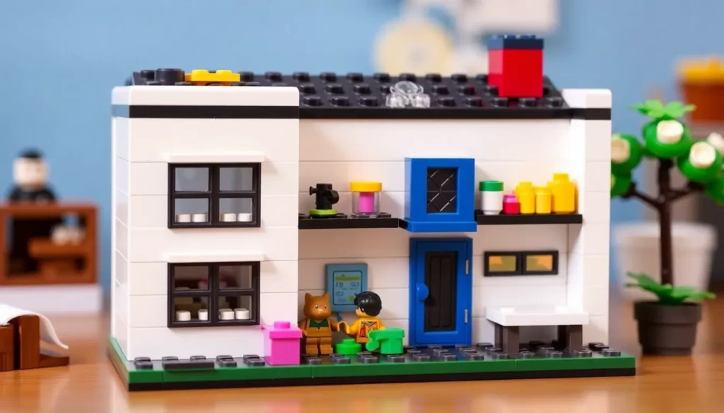 Bloques de almacenaje Lego para mantener tu casa ordenada