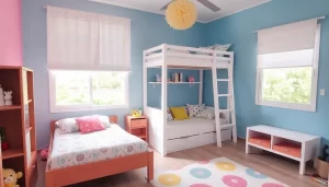 Habitación infantil bien distribuida para dos niños out-0-222