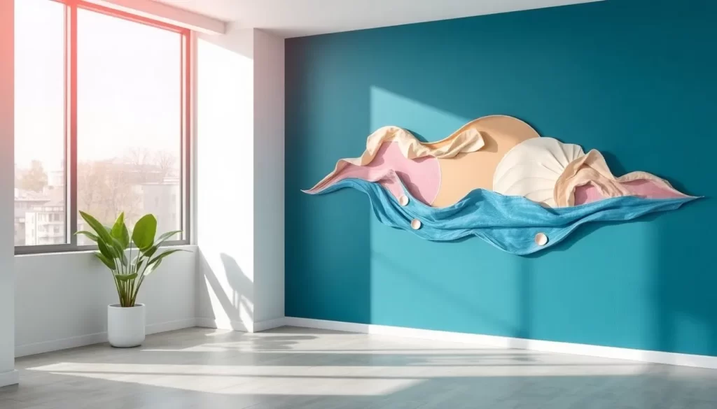 Tarima flotante en la pared para un diseño innovador