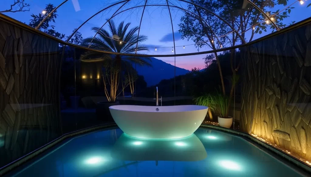 Baño de lujo en el aire con Bathsphere