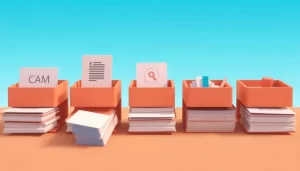 Organizador de cartas carpeta virtual para gestionar documentos out-0-268