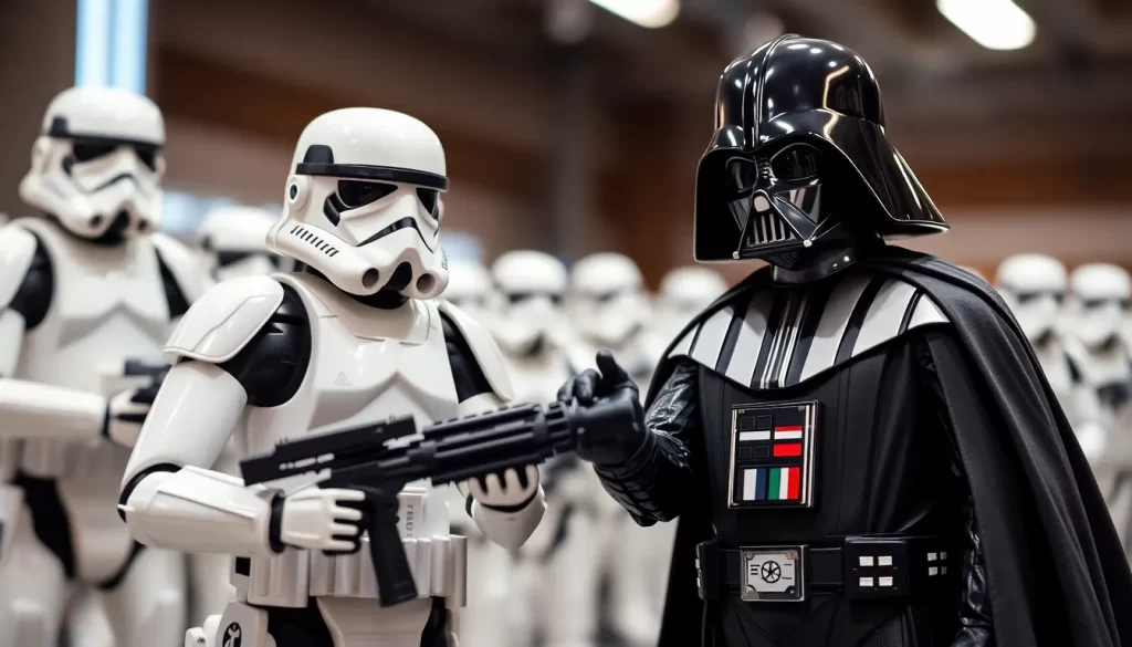 Salero y pimentero Darth Vader y Stormtrooper de Star Wars