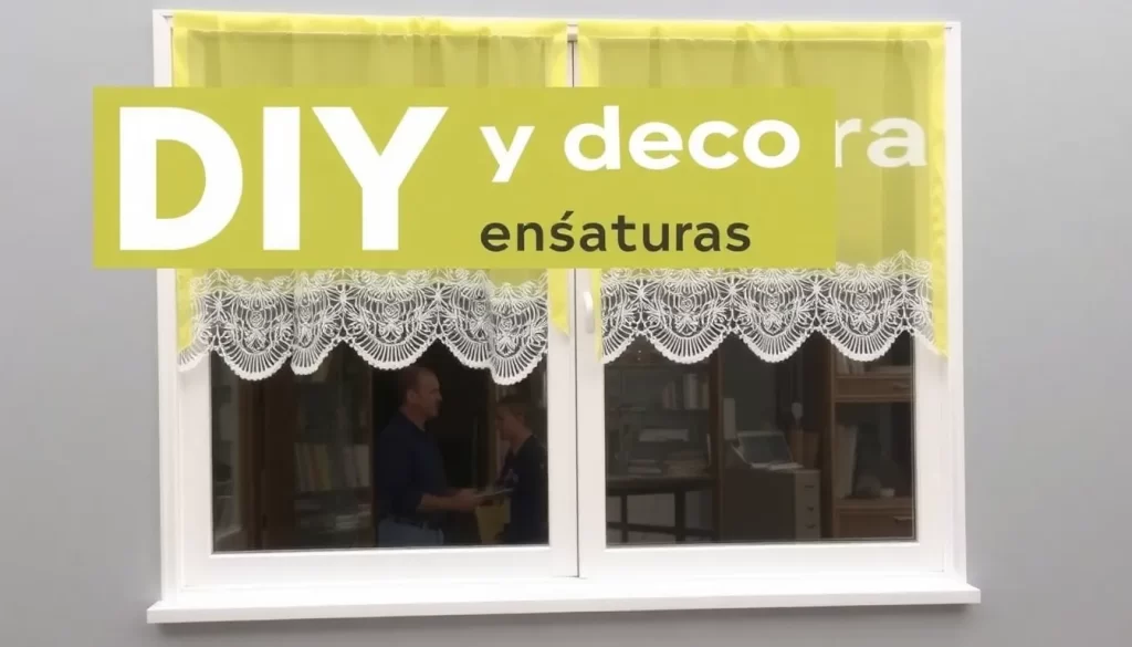Cómo tapar y decorar ventanas con tela de encaje DIY