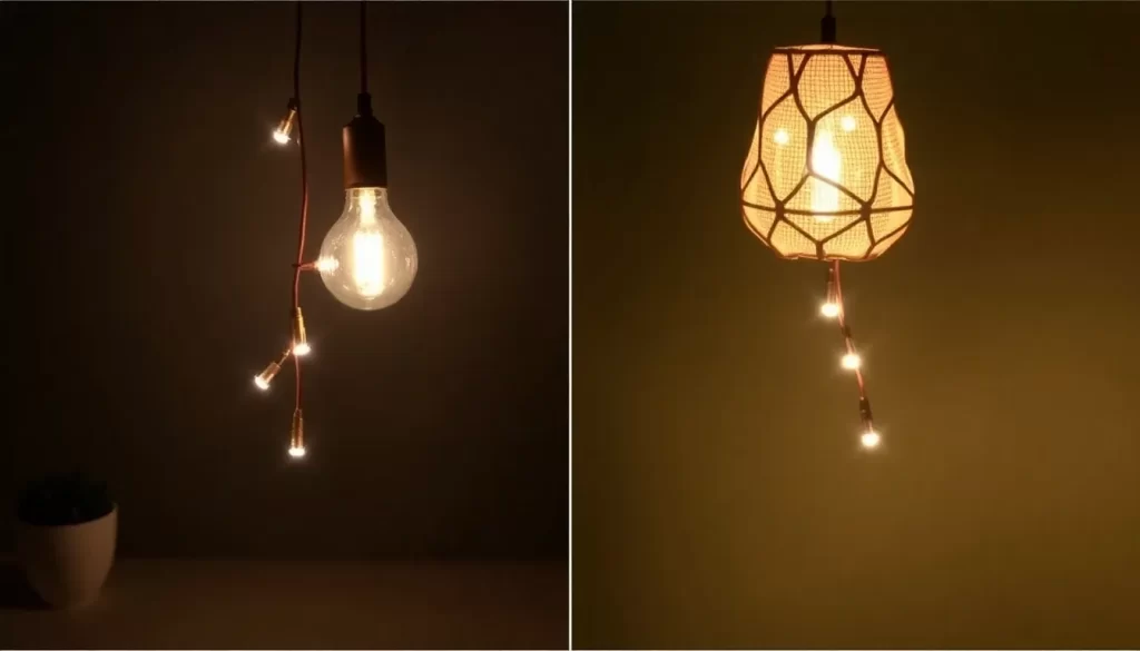 Cinco ideas para hacer una lámpara de techo DIY