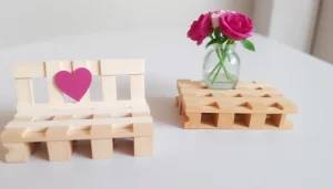 Mini palets de madera ideales para posavasos decorativos out-0-299