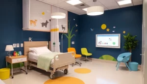 Decoración innovadora del hospital para niños Morgan Stanley out-0-301