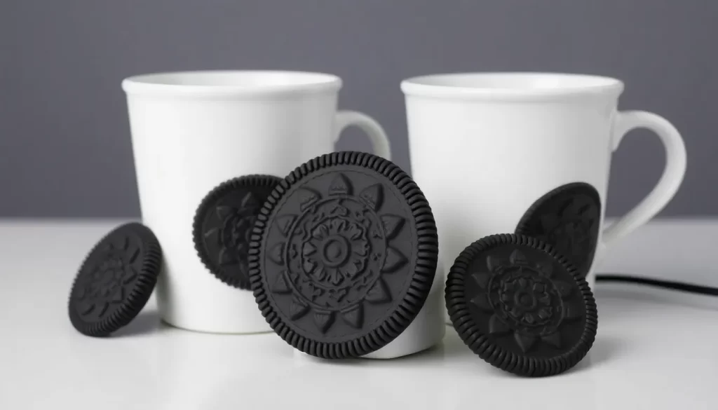 Calentador de tazas USB estilo galleta Oreo