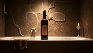 Escobilla de baño diseño botella de vino out-0-313