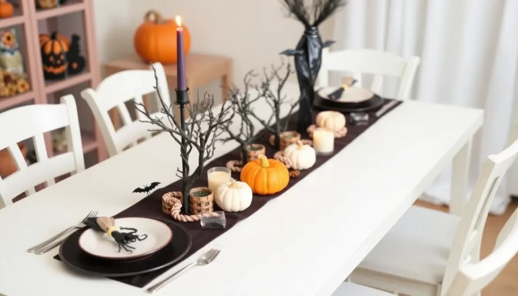 Ideas creativas para decorar la mesa en Halloween