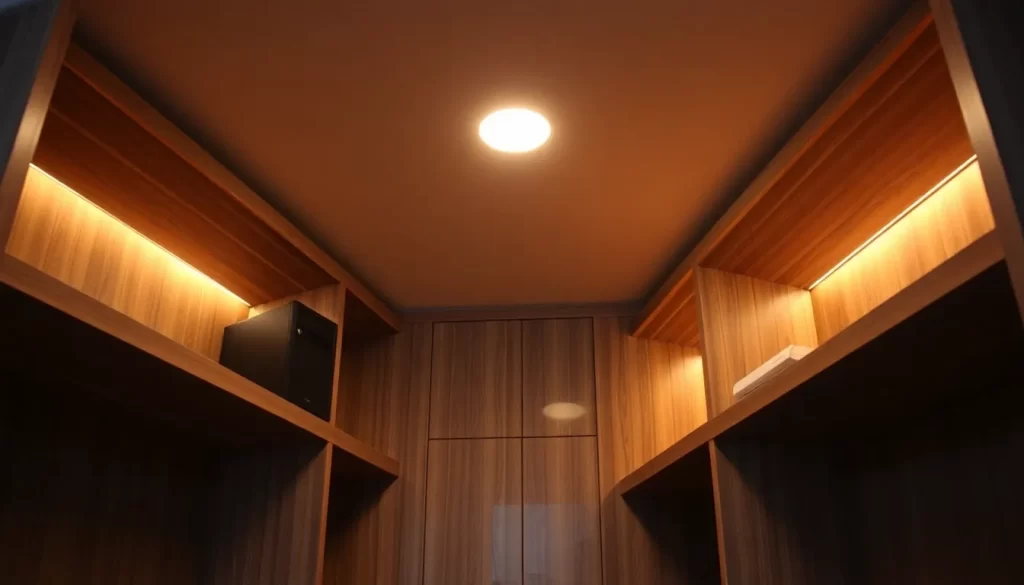 Instala luces LED en armarios para una iluminación perfecta