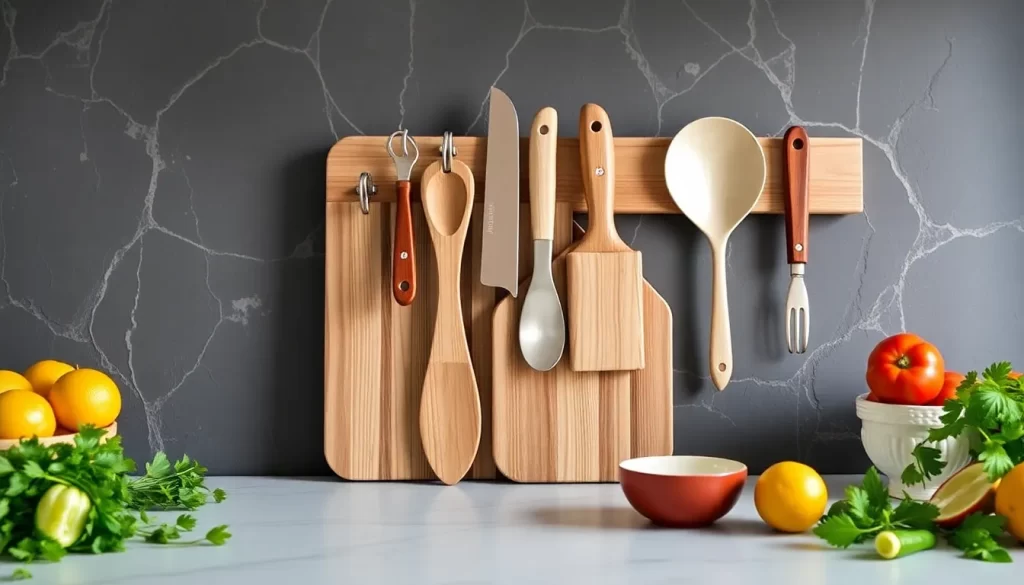 Alas magnéticas para colgar cuchillos de cocina