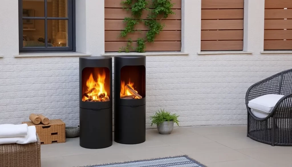 Chimeneas de bioetanol Terra y Aeris para combatir el frío