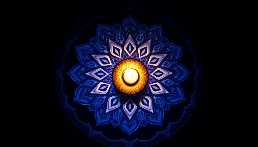 Toallas redondas mandala como símbolo de espiritualidad