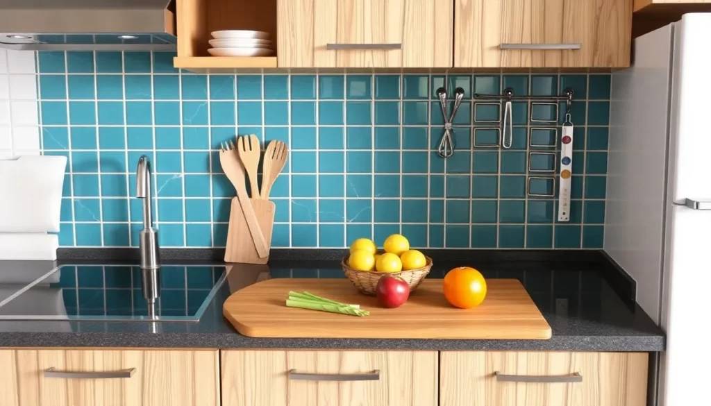 Estantería deslizante ideal para espacios en la cocina