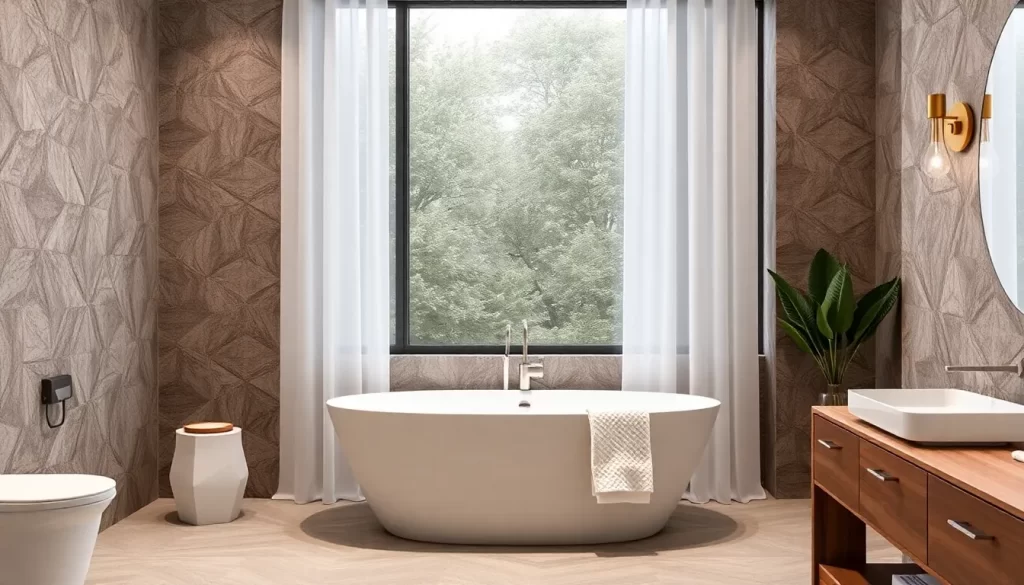 Cortina de baño que genera expectación y estilo
