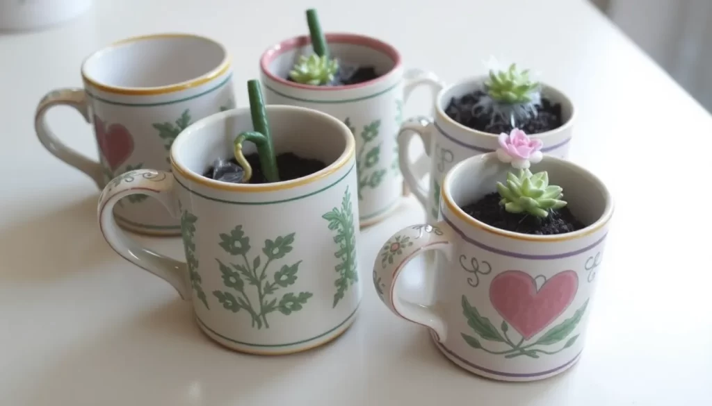 Reciclaje de tazas viejas como alzapaños útiles