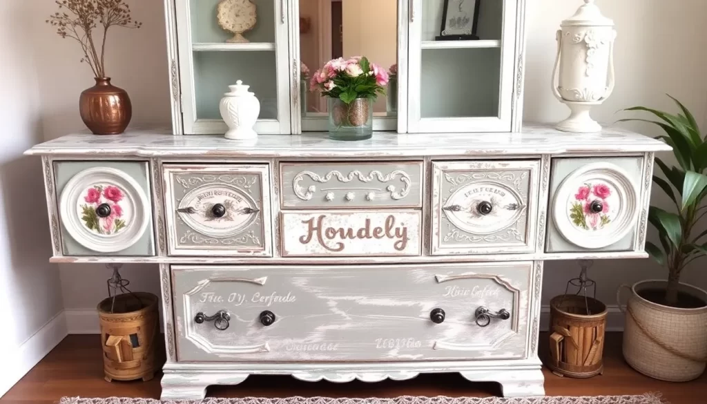 Decora un mueble con telas viejas y dale un nuevo estilo