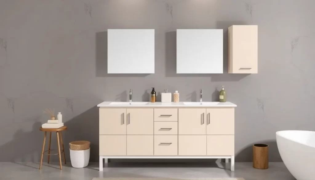 Muebles auxiliares de baño esenciales para tu espacio
