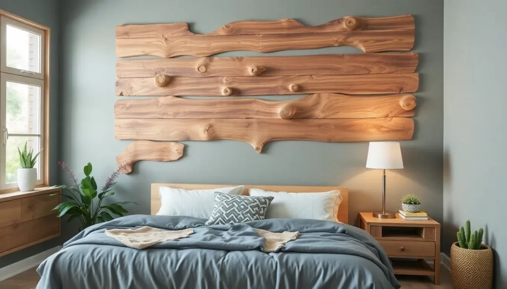 Decoración de paredes con troncos de madera natural 2 Decoración de paredes con troncos de madera natural