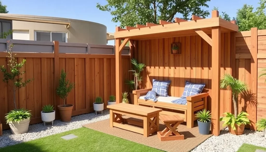 Muebles de jardín hechos con palés de madera DIY 2 Muebles de jardín hechos con palés de madera DIY