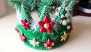 Ideas y fotos para hacer coronas navideñas decorativas out-0-393