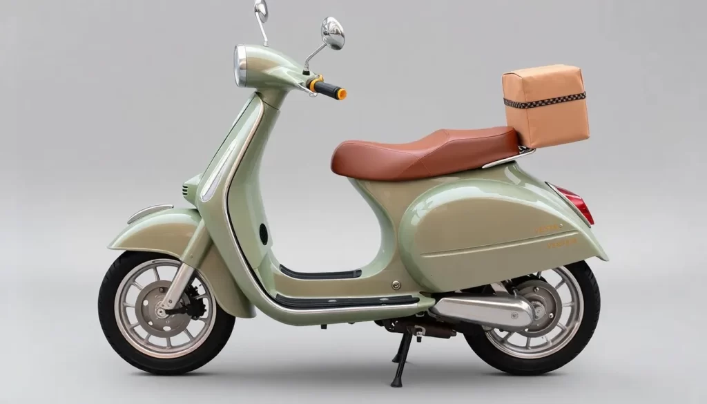 Recicla y decora con una moto Vespa transformada en escritorio y butaca