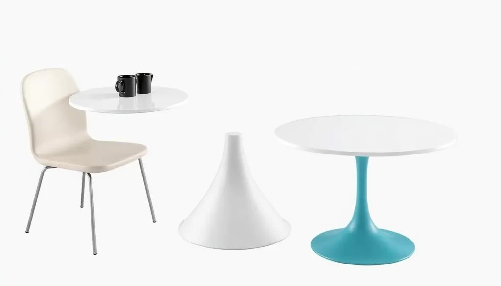 Mesas de café redondas modernas y elegantes para tu hogar