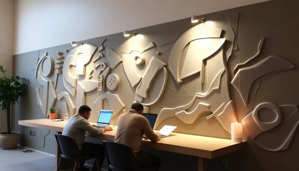 Instalación de molduras de imitación a la escayola