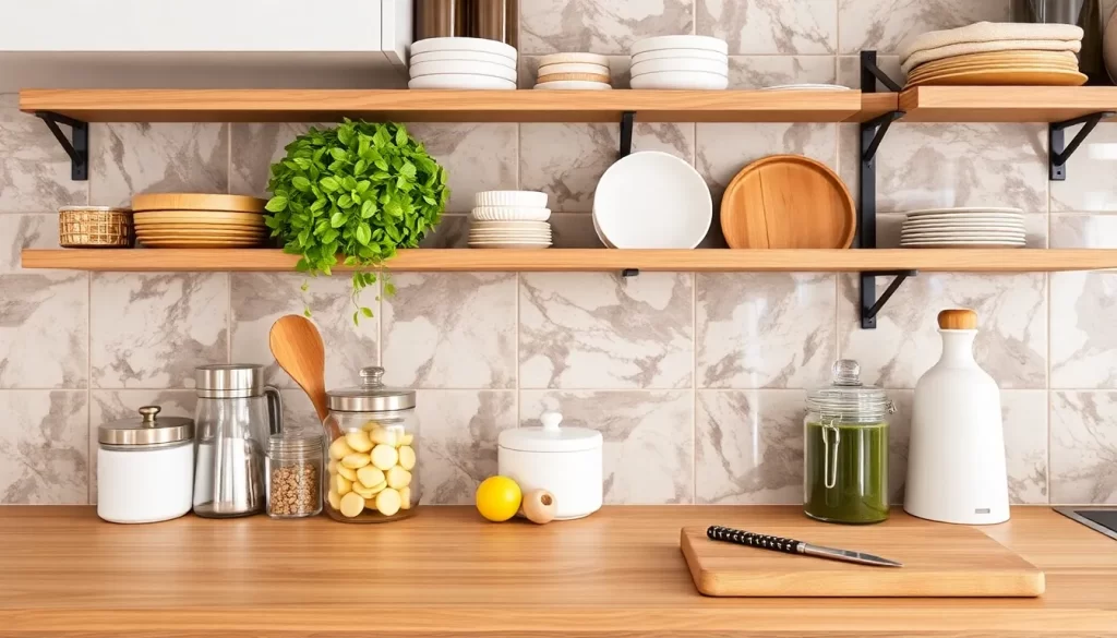 Cestas colgantes para organizar tu cocina de forma práctica