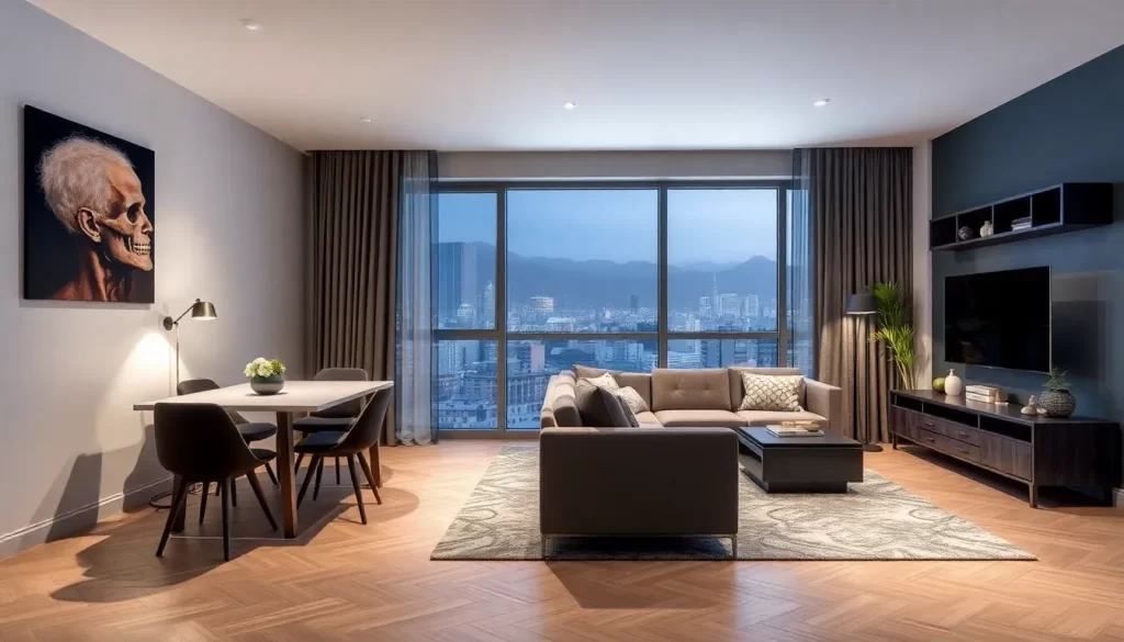 Apartamento moderno de estilo nórdico, luminoso y acogedor