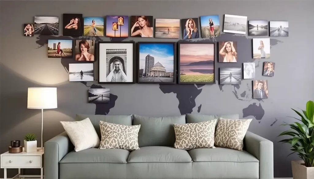 Ideas creativas para decorar paredes con fotografías
