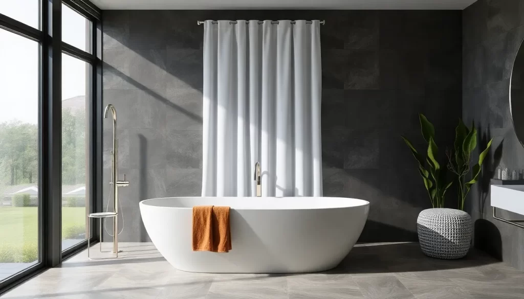 Cortina de baño ideal para ambientes sociales