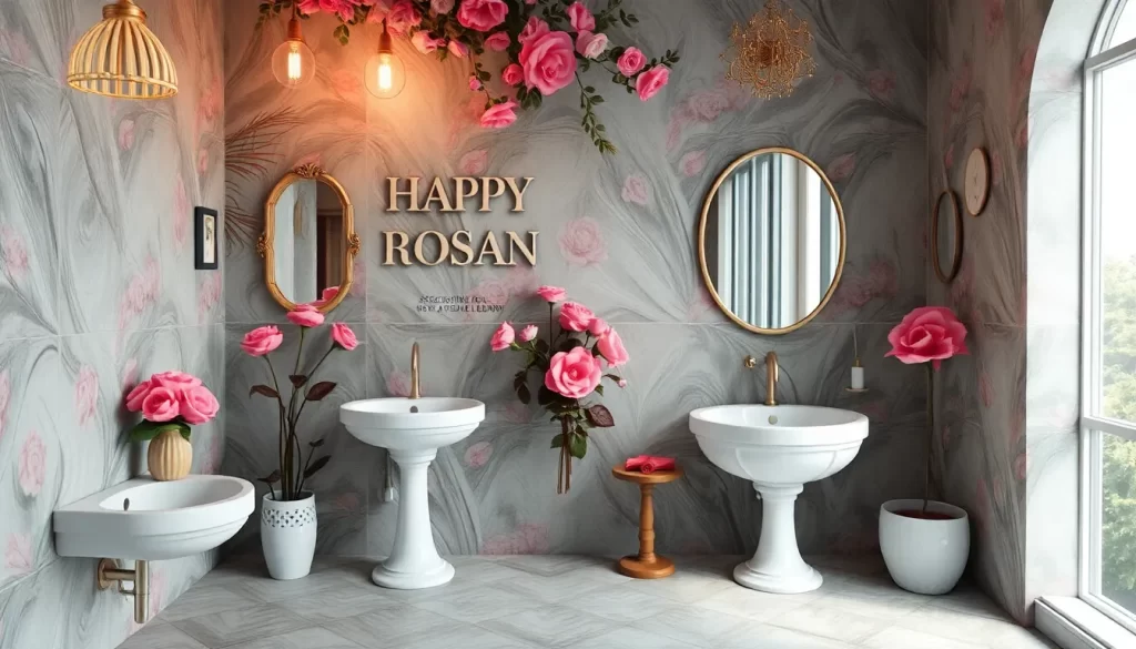 Baños rosas que ofrecen lecciones de diseño inspiradoras