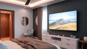 Cómo colocar una TV de plasma en dormitorios pequeños out-0-809