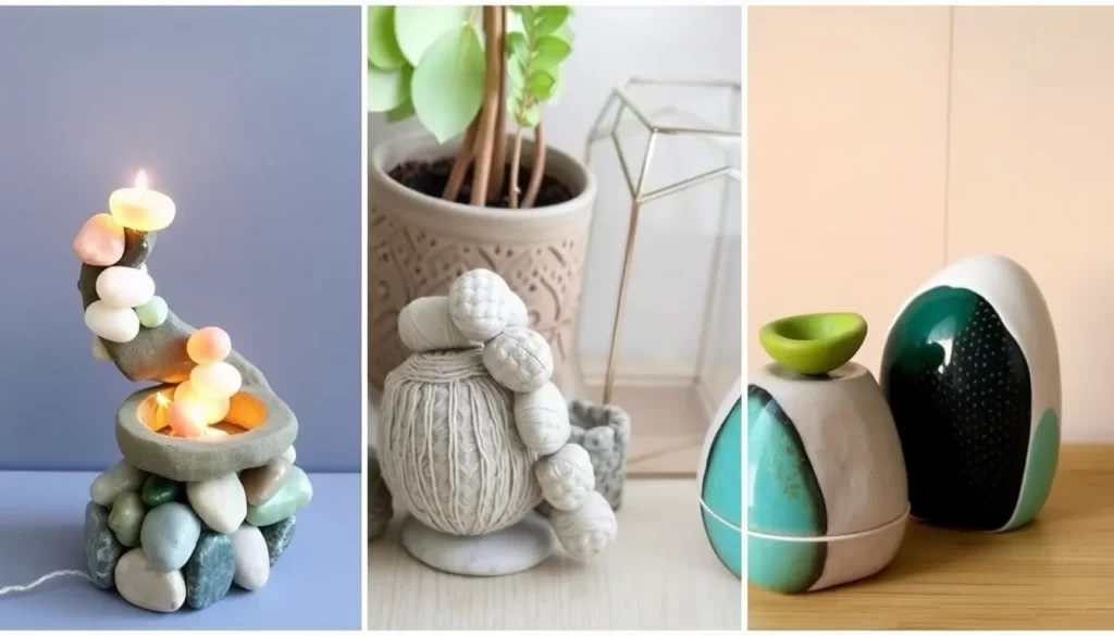 Proyectos DIY creativos para decorar con piedras